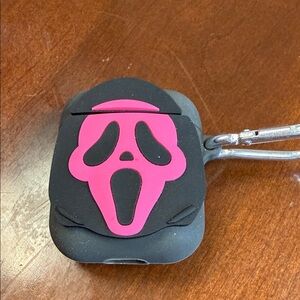 AIRPODS NOT INCLUDED - Black and Pink GhostFace AirPods Case Cover
